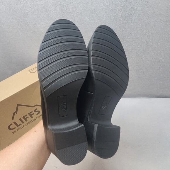 Cliffs by White Mountain Womens Hunton Black Loafers 8 Wide - Picture 5 of 7